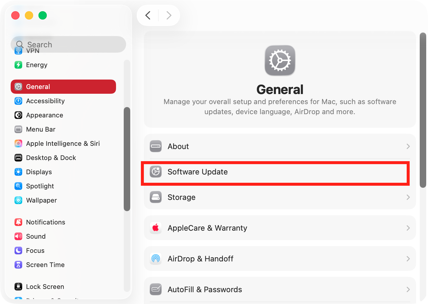 Sometimes, bugs can creep into macOS, and Apple will subsequently release patches to fix them. That could the reason for your 'Erase process has failed' error. Check for updates in System Settings.