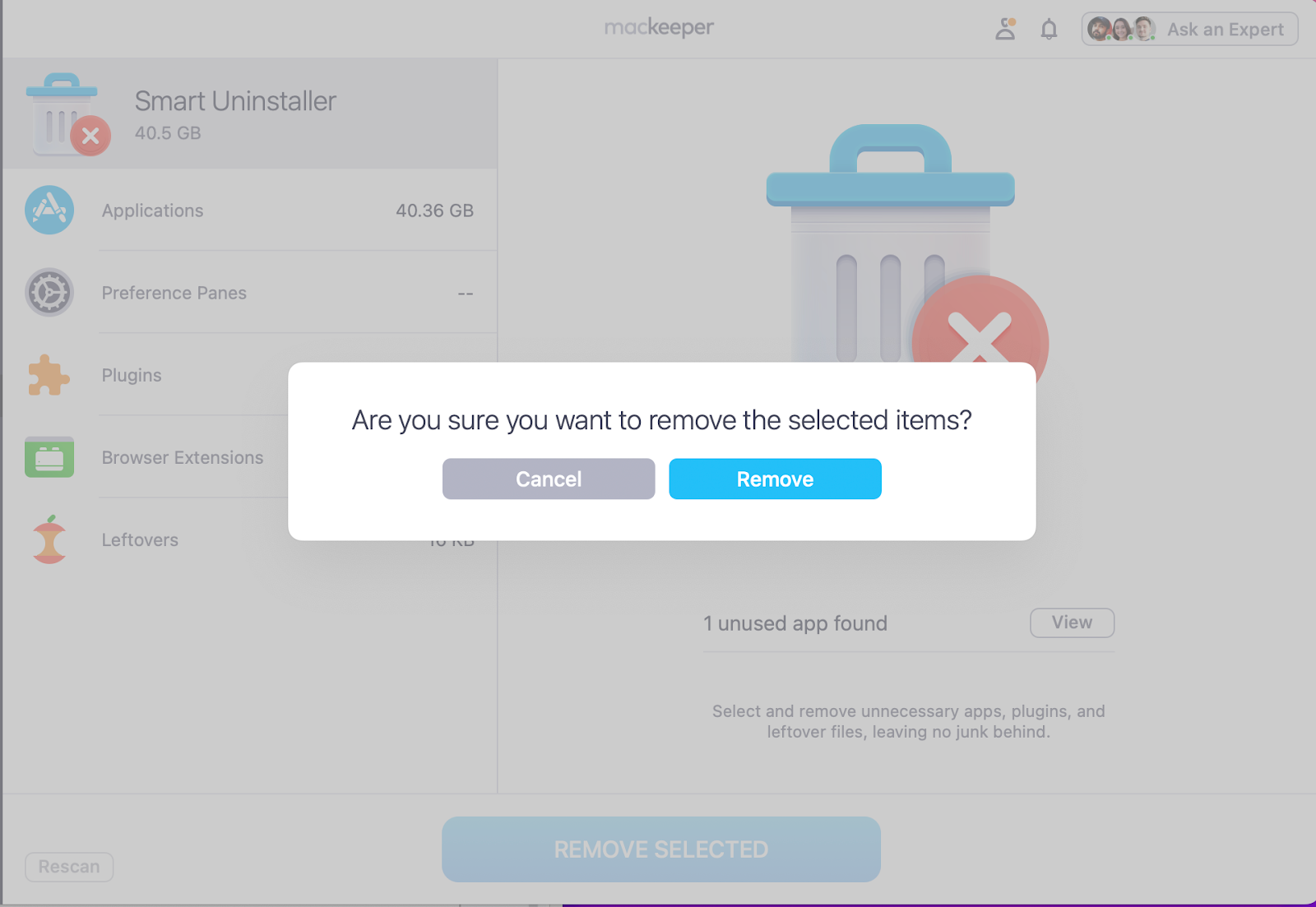 After a few seconds, you’ll be able to look through a list of all your installed apps. Tick Microsoft Teams and press Remove Selected. Confirm the removal by pressing the Remove button. After a few seconds, you’ll be able to look through a list of all your installed apps. Tick Microsoft Teams and press Remove Selected. Confirm the removal by pressing the Remove button.