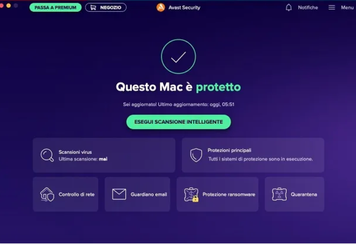 Avast Antivirus può essere un buon antivirus gratuito di base. Per ottenere funzionalità aggiuntive, è necessario passare alla versione Premium a pagamento.
