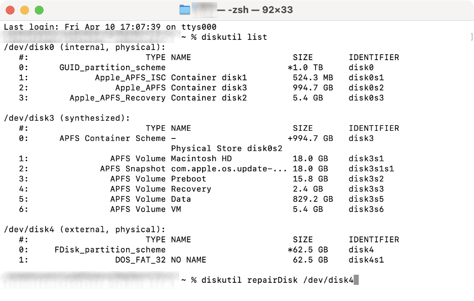 To unmount your disk on your Mac, type in the command diskutil unmountDisk /dev/disk_identifier to see if that resolves the -69877 error.
