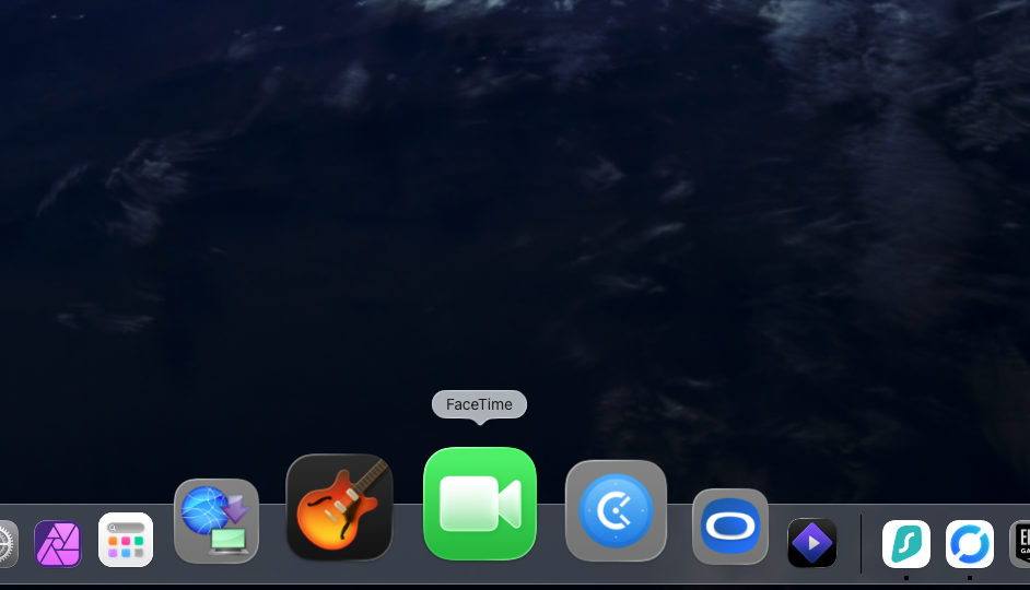 There are a few different ways to open FaceTime. One of the quickest ways it to simply click the FaceTime icon in your dock, if it’s there.