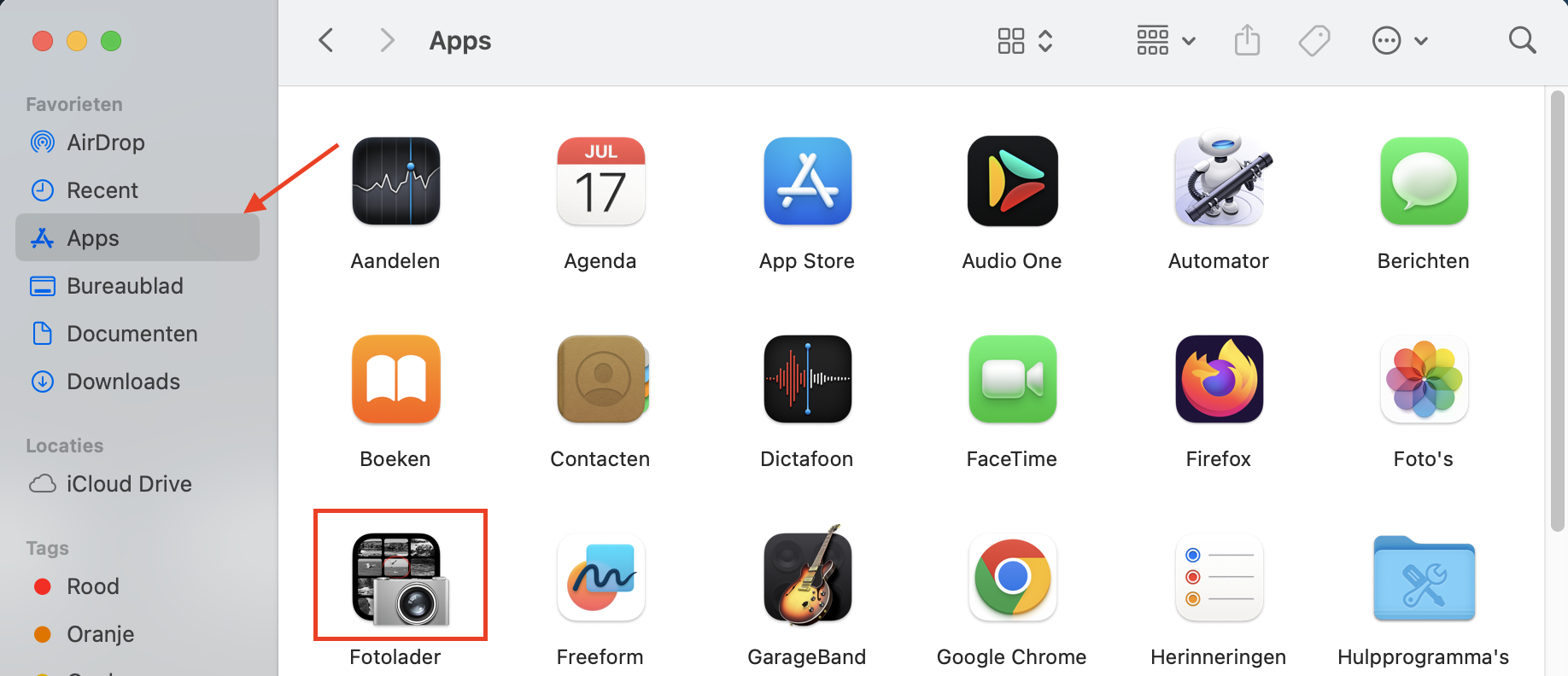 Het Launchpad-pictogram in de map Programma’s op je Mac. Houd het app-pictogram in Launchpad ingedrukt en klik op de X en daarna op ‘Verwijder’ om apps uit de App Store te verwijderen.