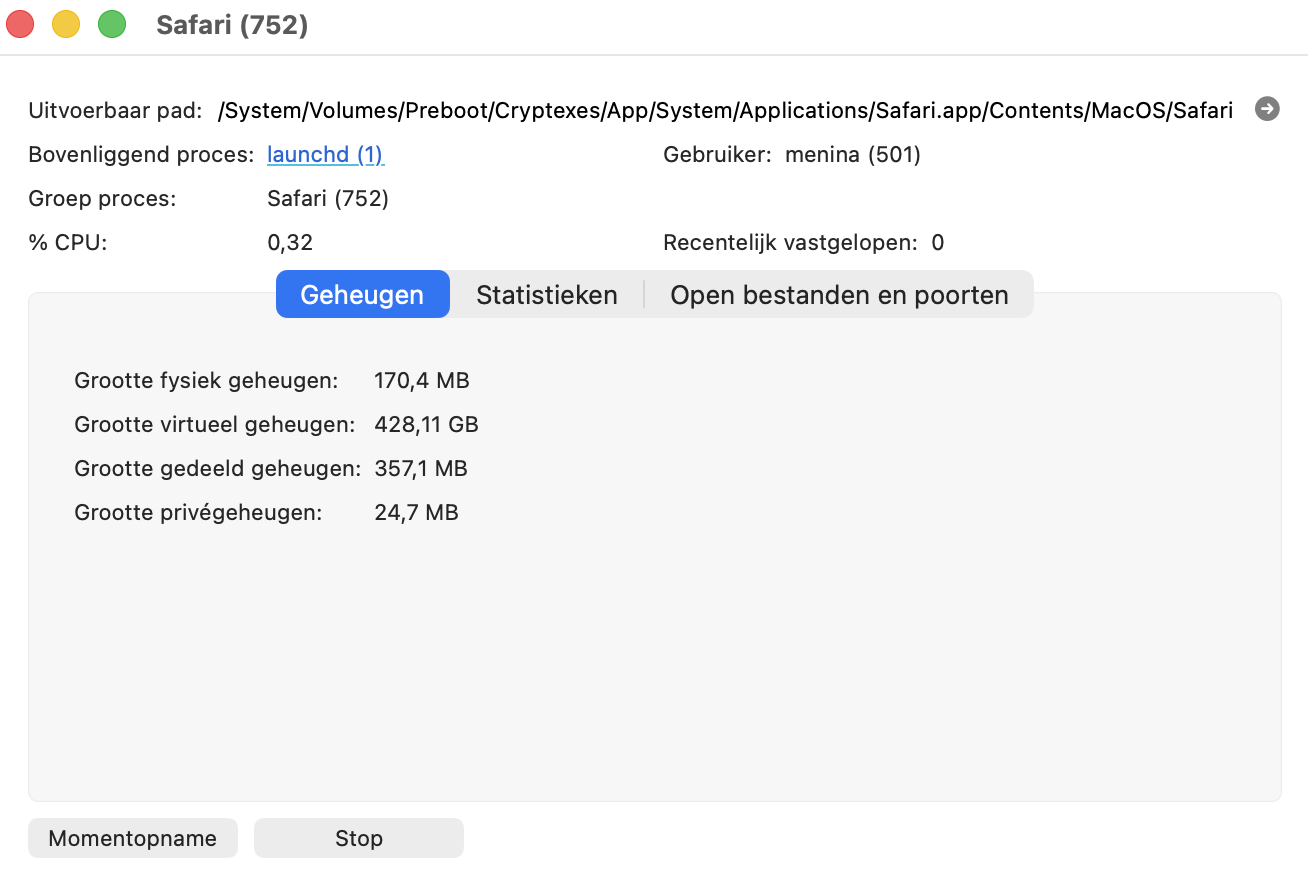 Als je iets verdachts ziet, kun je het geforceerd stoppen. Houd er wel rekening mee dat dit het proces niet van je Mac verwijdert en dat het mogelijk opnieuw wordt gestart.