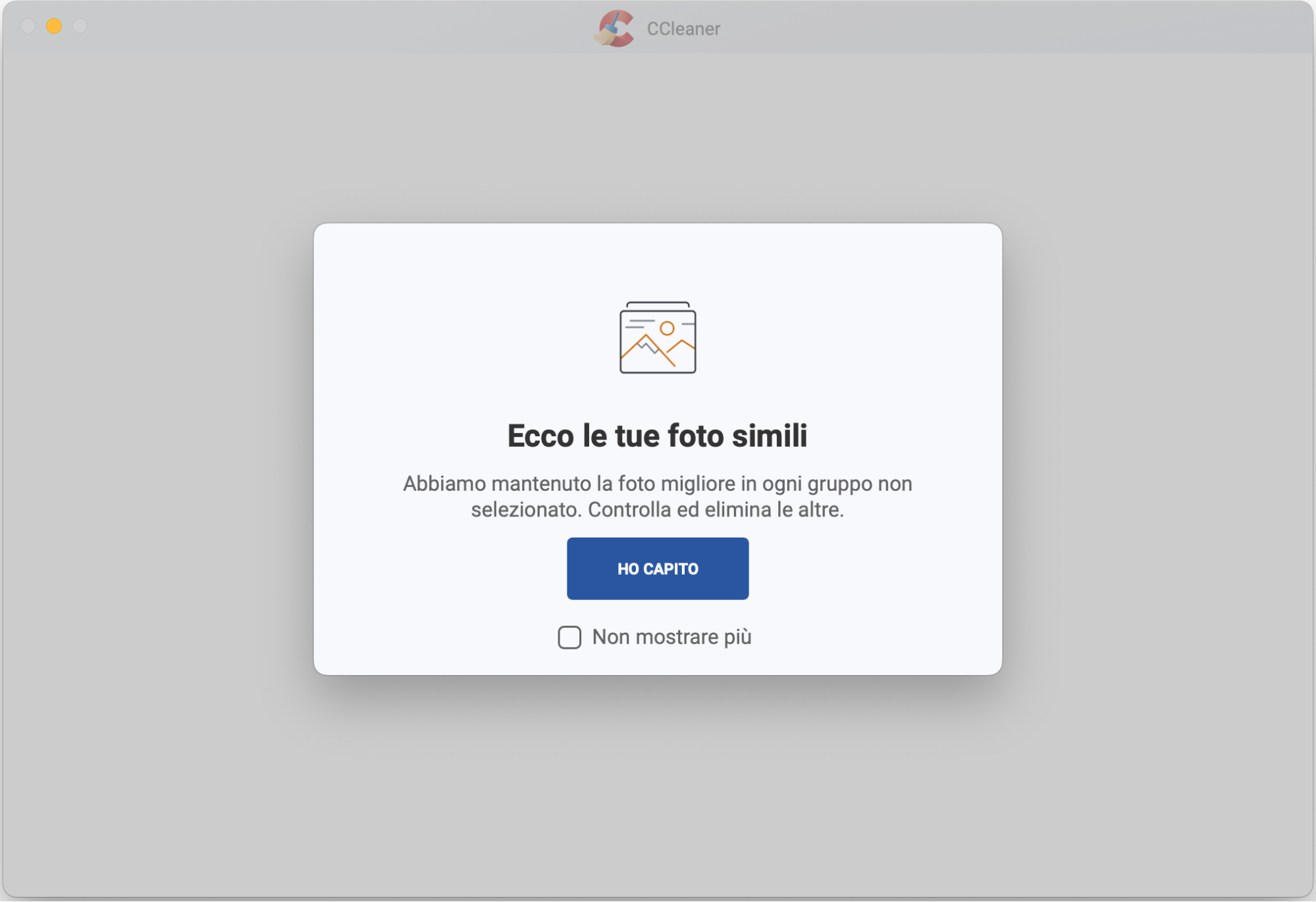 Utilizza CCleaner per scoprire foto simili sul tuo Mac. Se trovi duplicati, puoi rimuoverli e organizzarli come ritieni opportuno.