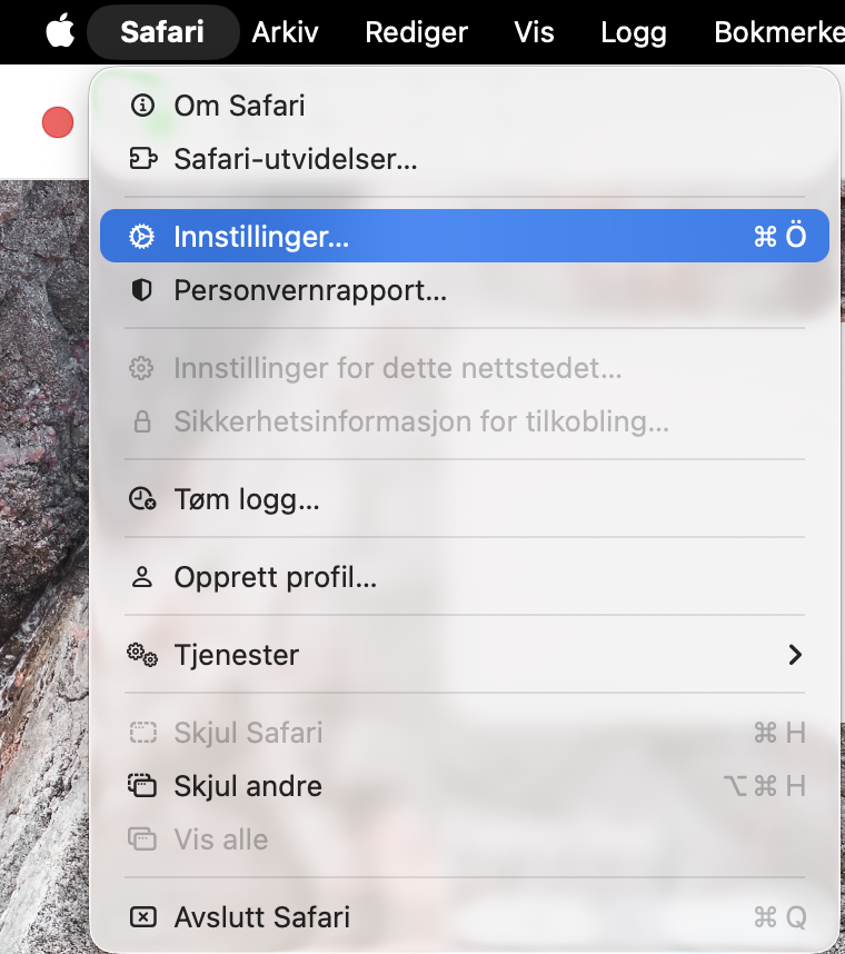 For å sjekke om automatiske Safari-oppdateringer er aktivert på Macen din, må du begynne med å klikke på Apple-ikonet i menylinjen og velge Systeminnstillinger.