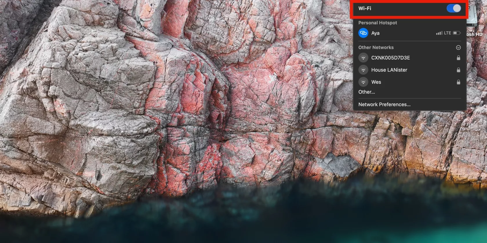 When Mac network accounts are unavailable, verify your network connection. Check your Wi-Fi connection and status in the menu bar.