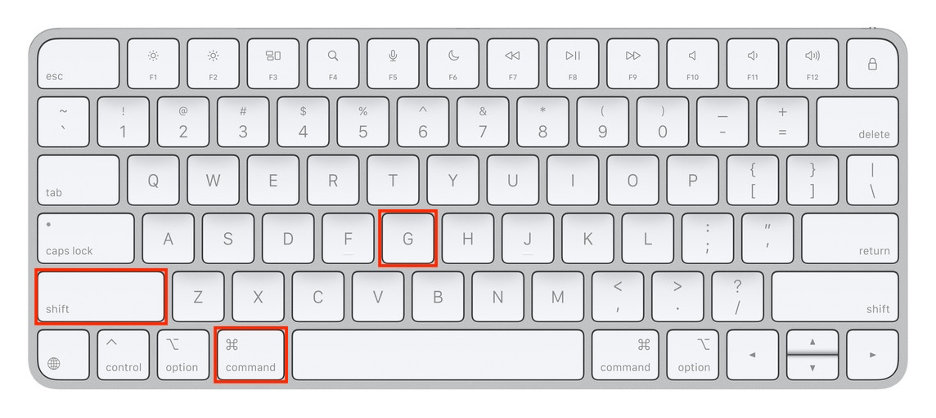 To reset Safari and see if that fixes the application is not open anymore issue on Mac, launch Finder, then press Shift + Command + G.