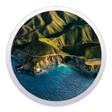 Il logo di macOS 11 (Big Sur) presenta una vivace palette di colori. Big Sur è stato rilasciato a novembre 2020 con un’interfaccia utente migliorata.