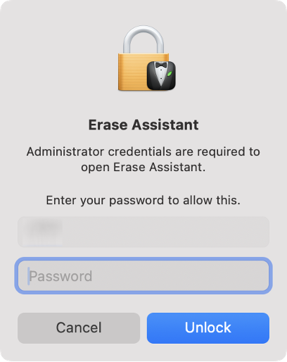 To resolve the com.apple.buildinfo.preflight.error on your Mac, enter your admin password, then click Unlock.