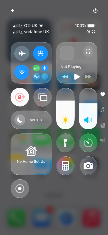 To disable conflicting connections and use iPhone Mirroring on your Mac, swipe down to access Control Center and make sure no conflicting AirPlay or Sidecar connections are on.