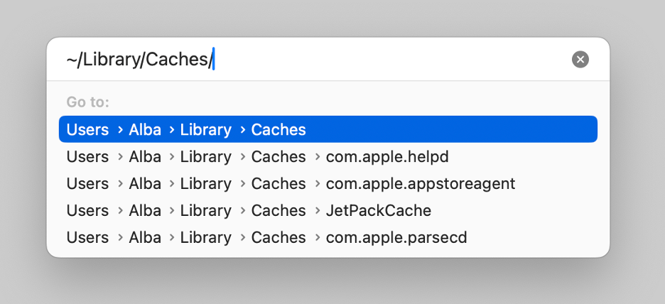 To get rid of the remaining files from the Grammarly app, use commands to open system folders.
