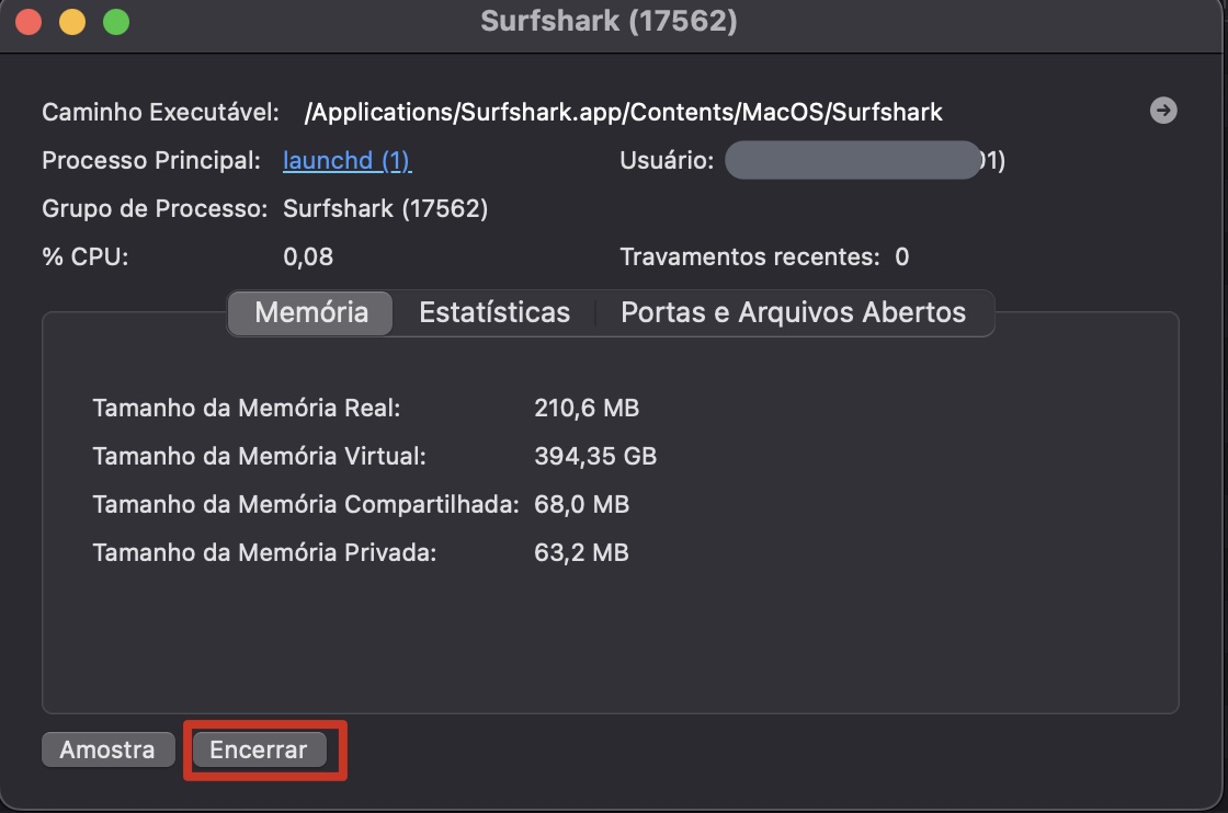 Abra o Monitor de Atividade e feche os programas que estão consumindo muita CPU.