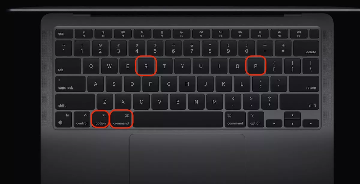 After turning your Mac back on, hold down the Command + Option + P + R keys. This can help fix MTLCompilerService’s high CPU usage on Mac.