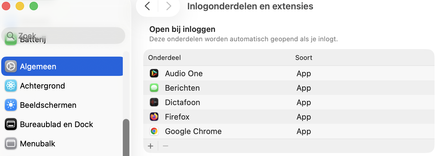 Om je Mac te optimaliseren na de nieuwste macOS-update, raden we aan om onnodige onderdelen bij inloggen te verwijderen. Dit helpt de prestaties van je Mac na de update te verbeteren.