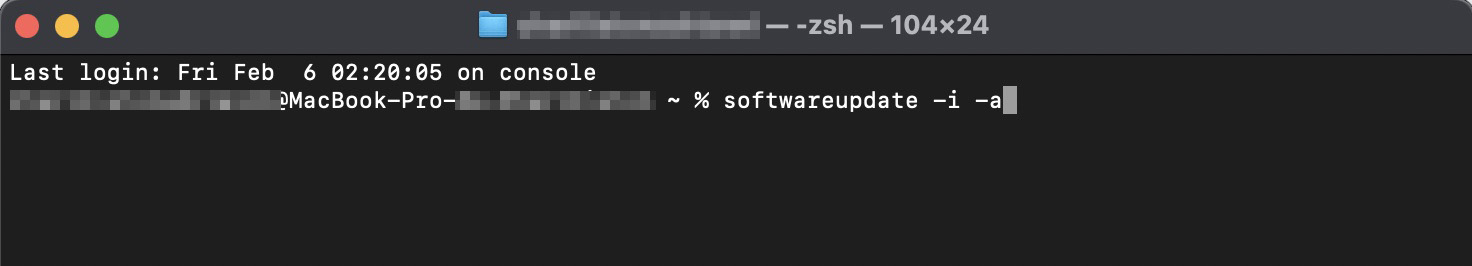 Sofrendo com internet lenta no Mac? Para continuar atualizando o navegador Safari com o Terminal no seu Mac, digite softwareupdate -i -a e pressione Enter.