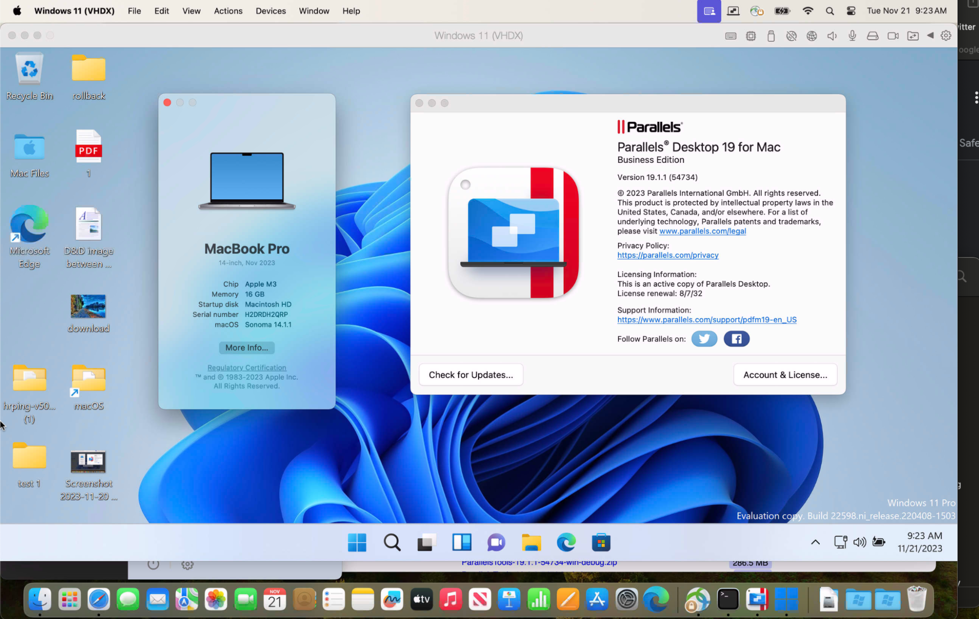 To run Windows apps on your Mac, go to the official Parallels website and download the latest Parallels Desktop installer for macOS.