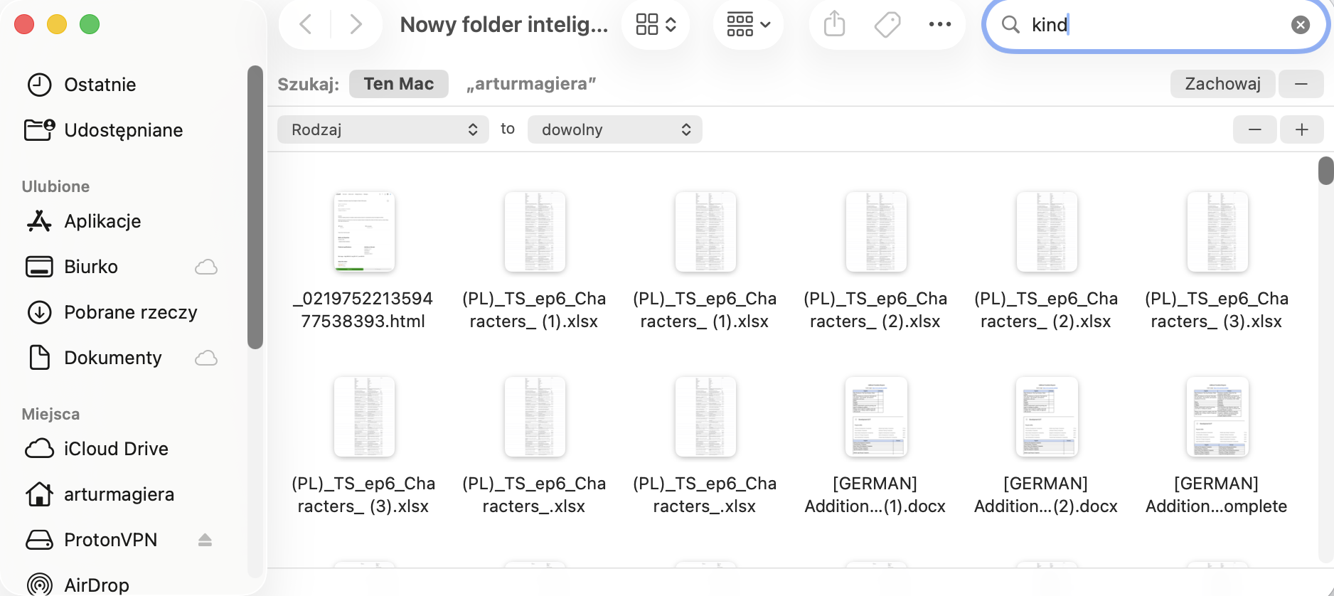 Inteligentny folder w Finderze na Macu, którego możesz użyć do znalezienia zduplikowanych plików. Usuń wszystkie duplikaty, aby zwolnić miejsce na Macu.