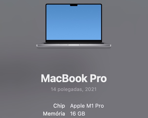 Na janela que abrir, você verá todas as informações sobre o seu Mac (modelo, idade, memória, etc.).