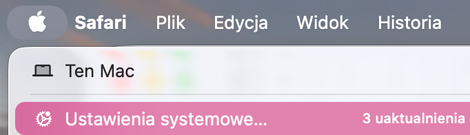 Zmniejsz dane systemowe na Macu, najpierw sprawdzając, ile miejsca zajmują. Przejdź do menu Apple > Ustawienia systemowe to pierwszy krok.