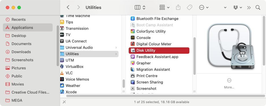 You can run a First Aid scan with the macOS Disk Utility. You can find this helpful tool in Applications > Utilities.