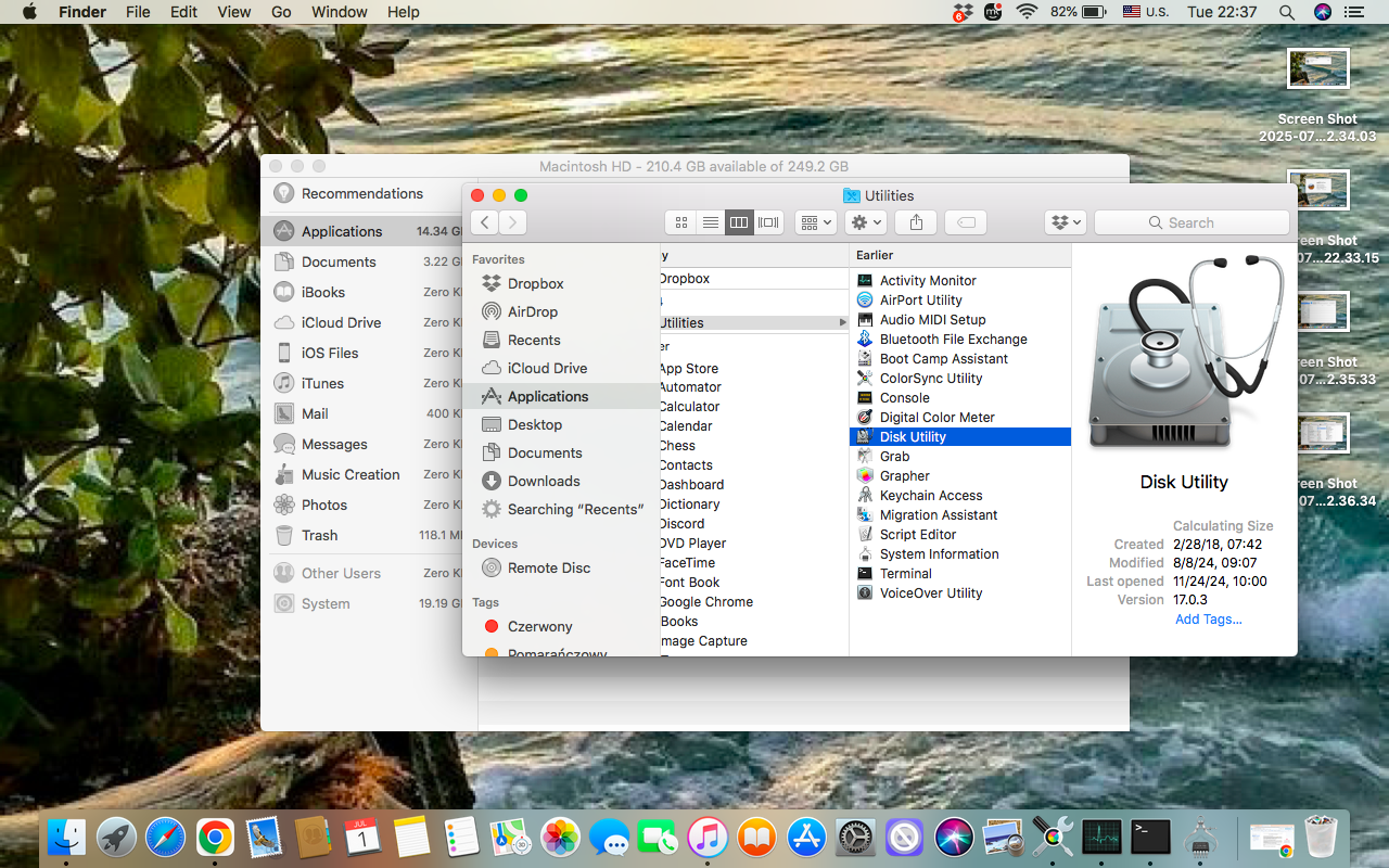 End up examining disk space and disk health of your Mac by going to Applications, then open Disk Utility and select First Aid for drive errors.