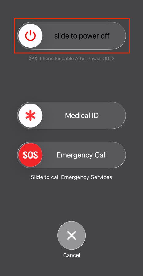 To restart your iPhone to try to fix the iPhone Mirroring on your Mac, drag the power-off slide on your screen and wait until the device turns off.