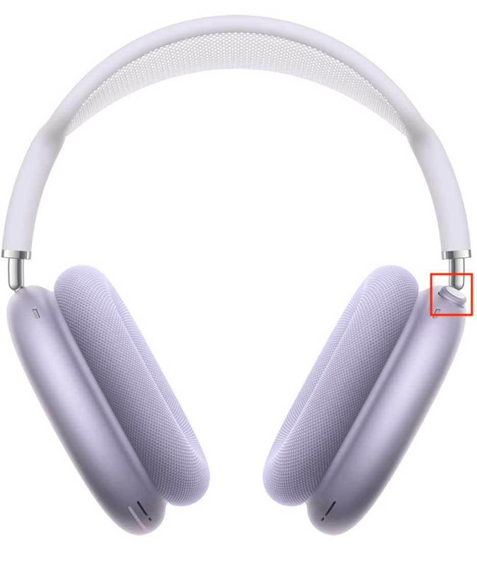 To make your AirPods Max discoverable on your computer, press and hold the listening mode button on your headphones.