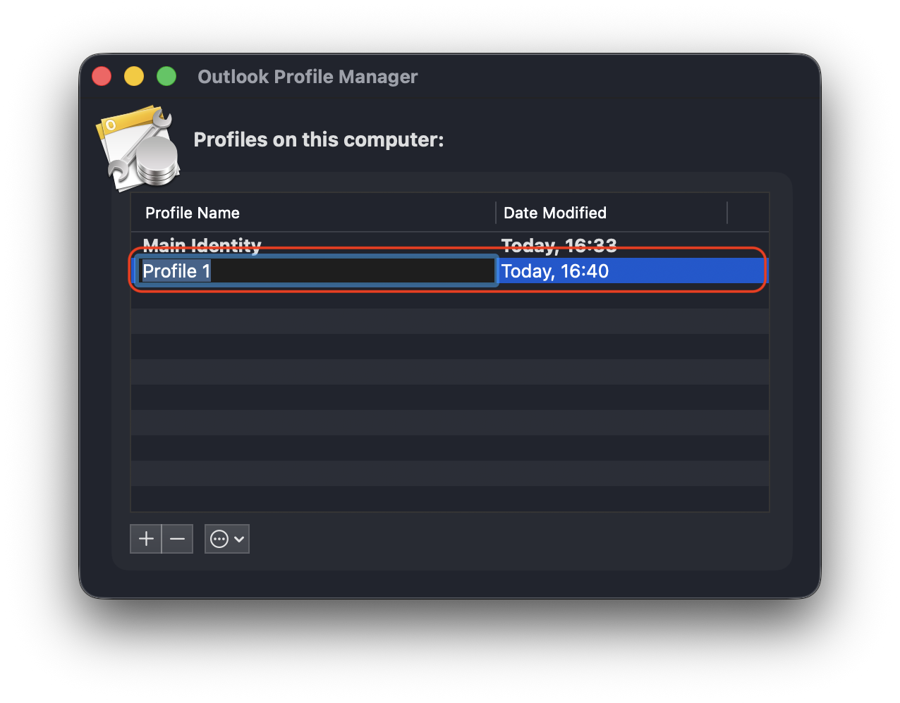 To rebuild or recreate your Outlook profile you must add a new name, To do this, type a new profile name of your choosing.