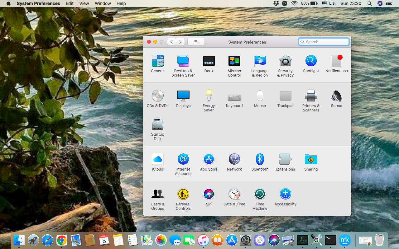 To set up Hot Corners on your Mac, first open the Apple menu, find System Settings (System Preferences), and choose the Desktop option.