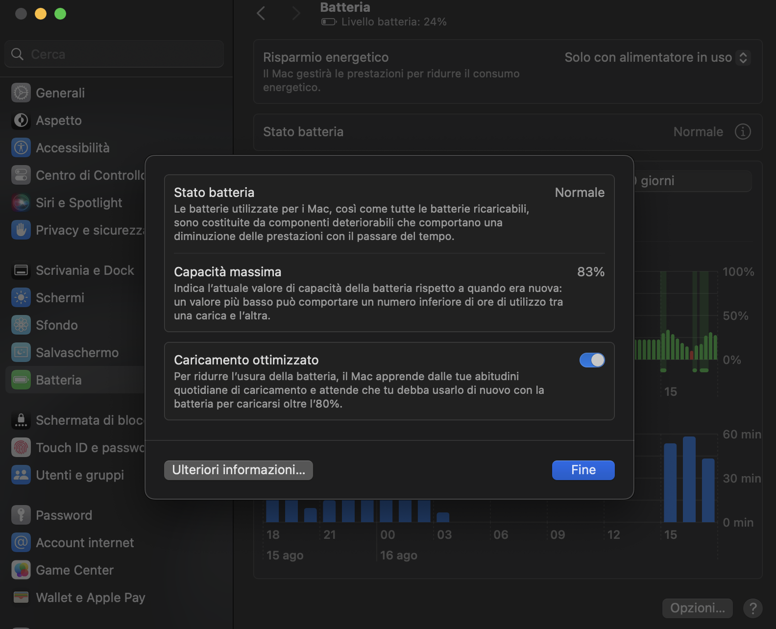 Fai clic sul pulsante 
