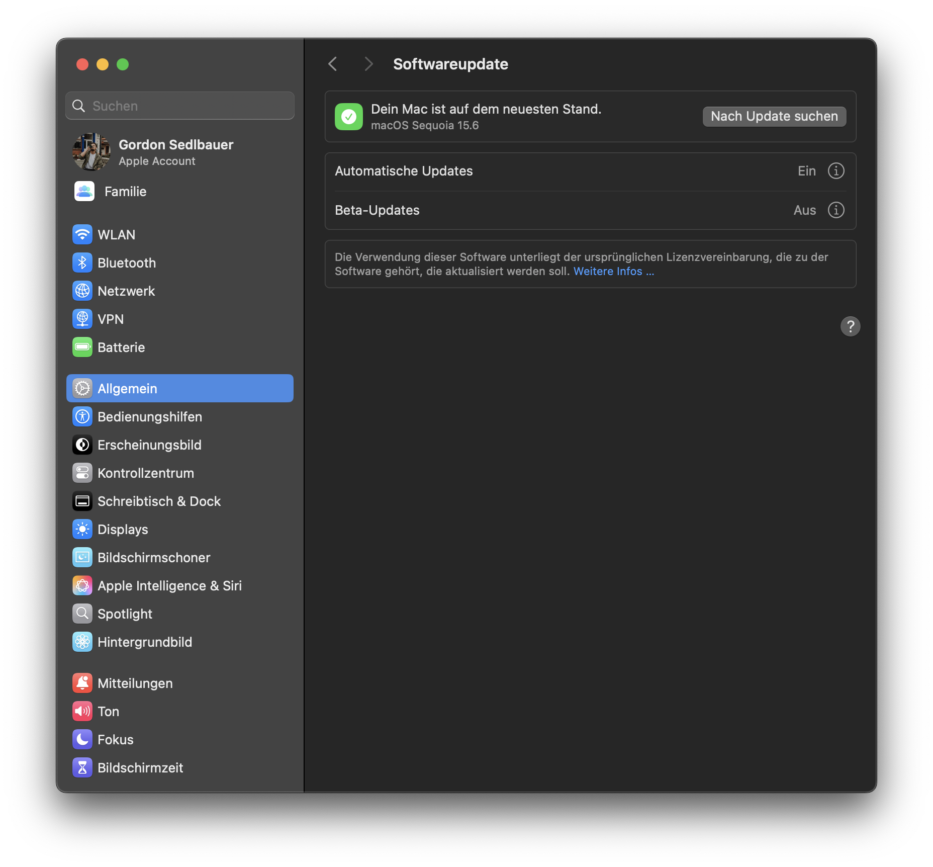 Klicken Sie in den Systemeinstellungen auf die Schaltfläche Jetzt aktualisieren, um auf die neueste für Ihren Mac verfügbare Software zu aktualisieren. Dadurch wird möglicherweise ein Problem behoben, durch das eine App auf Ihrem Gerät nicht geöffnet werden kann.