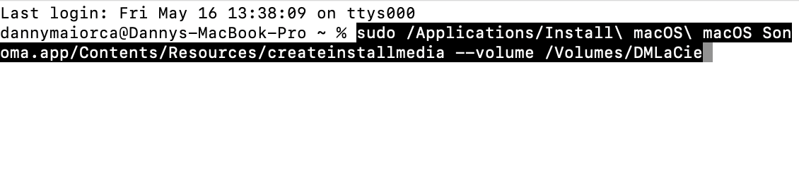 Create a bootable hard drive via the Terminal app. To do this, enter sudo /Applications/Install\ macOS\ [macos version].app/Contents/Resources/createinstallmedia --volume /Volumes/[yourdrivename], replacing macOS version and adding your actual drive name.