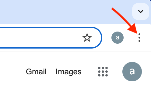 Effacez vos données de navigation pour améliorer les performances de Chrome. Ouvrez Chrome et cliquez sur le menu illustré par trois points.