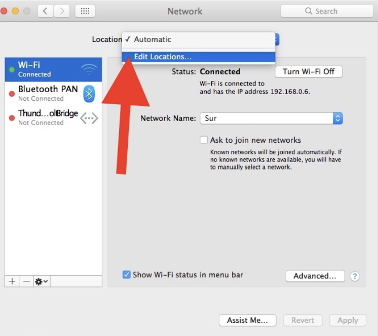 You will need a stable internet connection if you want to uninstall and reinstall a new version of macOS Sierra in roder to factory reset your entire computer. Open system Preferences and go to Network. From here, look for a green dot next to your internet that says Connected.