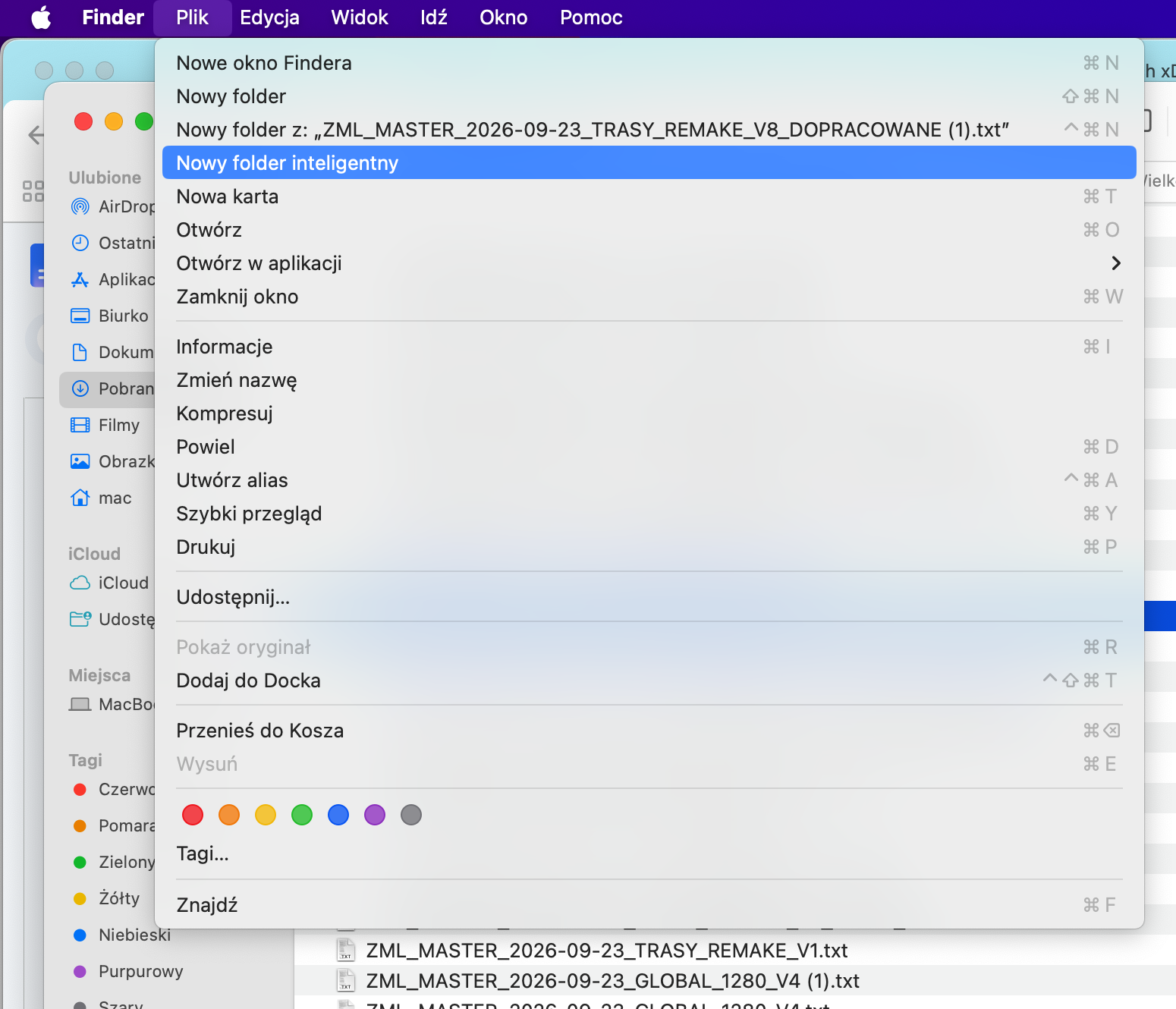 Dzięki funkcji Foldery inteligentne w Finderze w macOS możesz posortować pliki według typu, a następnie wyszukać duplikaty zdjęć na Macu.
