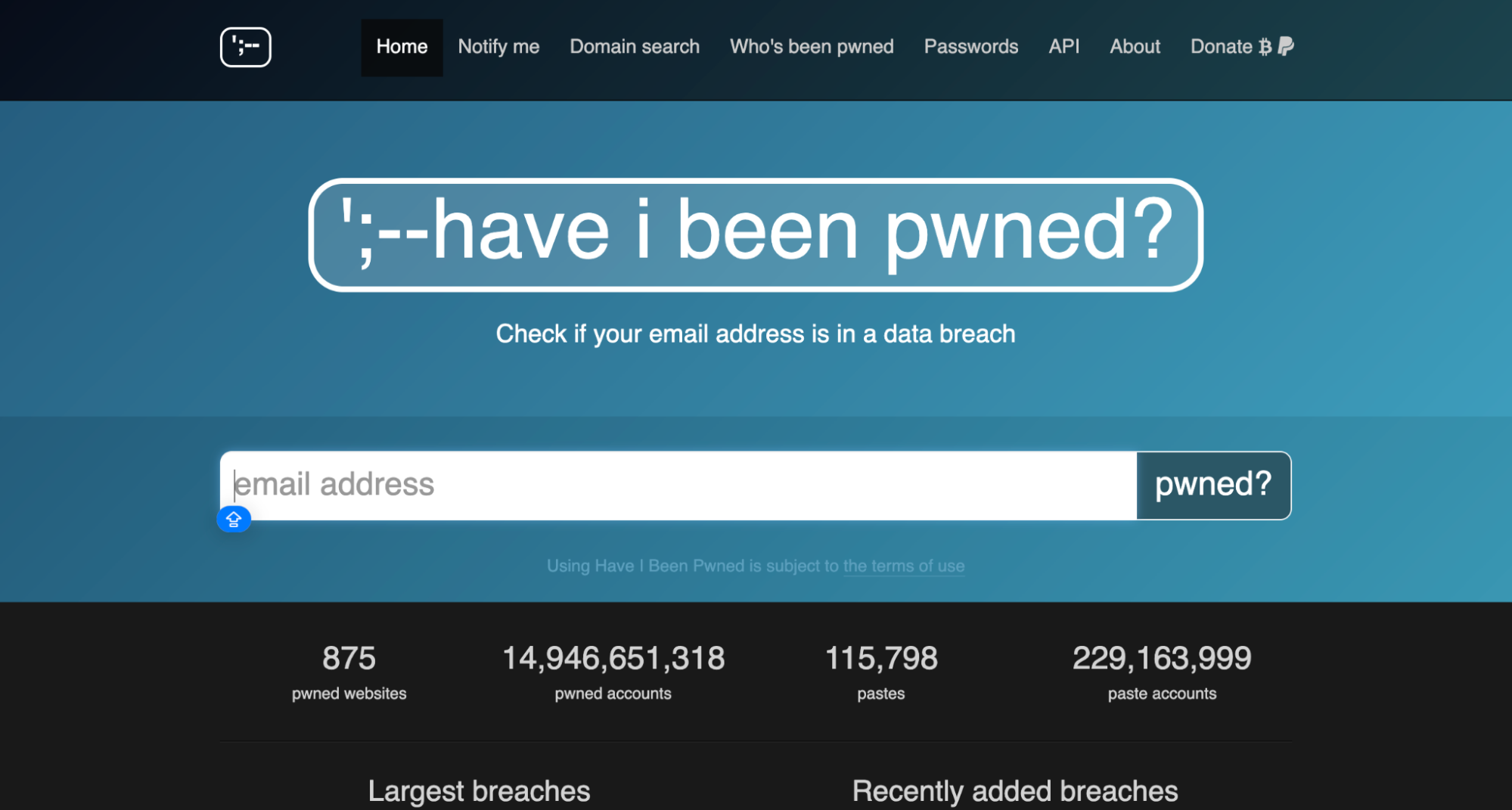 Choose a reputable tool like Have I Been Pwned to check if your email or passwords have been involved in a data breach and take appropriate actions.