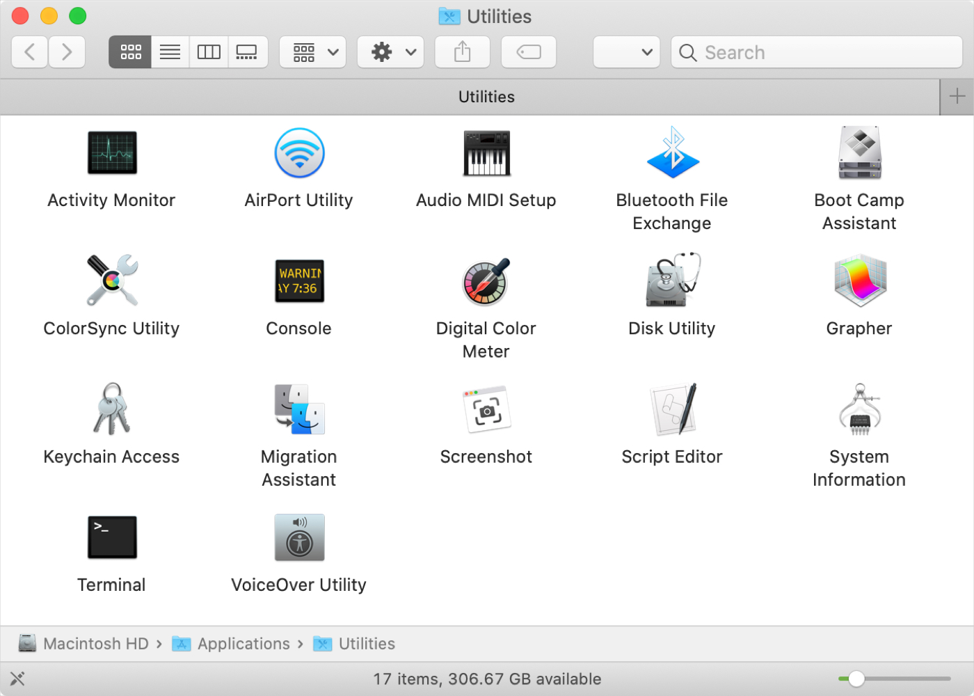 Open Finder, navigate to Applications folder, then go to Utilities to locate Disk Utility for the next troubleshooting step.