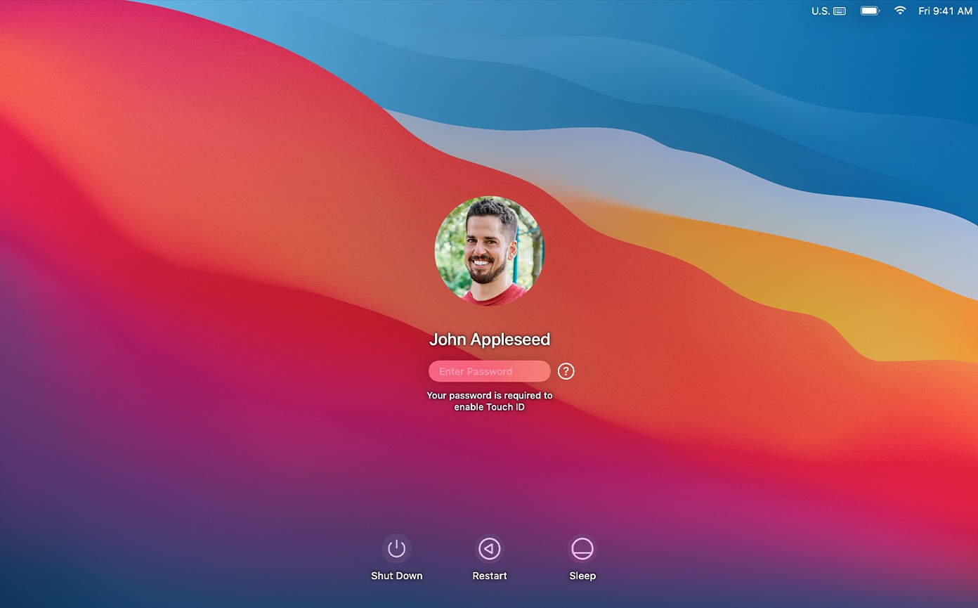 The Mac login screen for Safe Mode. Try booting into Safe Mode to fix mdsync issues caused by third-party software interference.