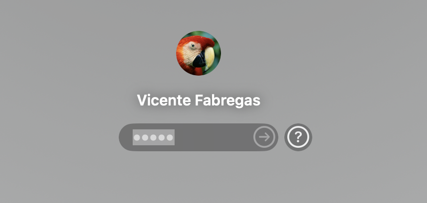The macOS login screen on an Apple laptop, where entering the wrong password several times triggers the FileVault password reset prompt.