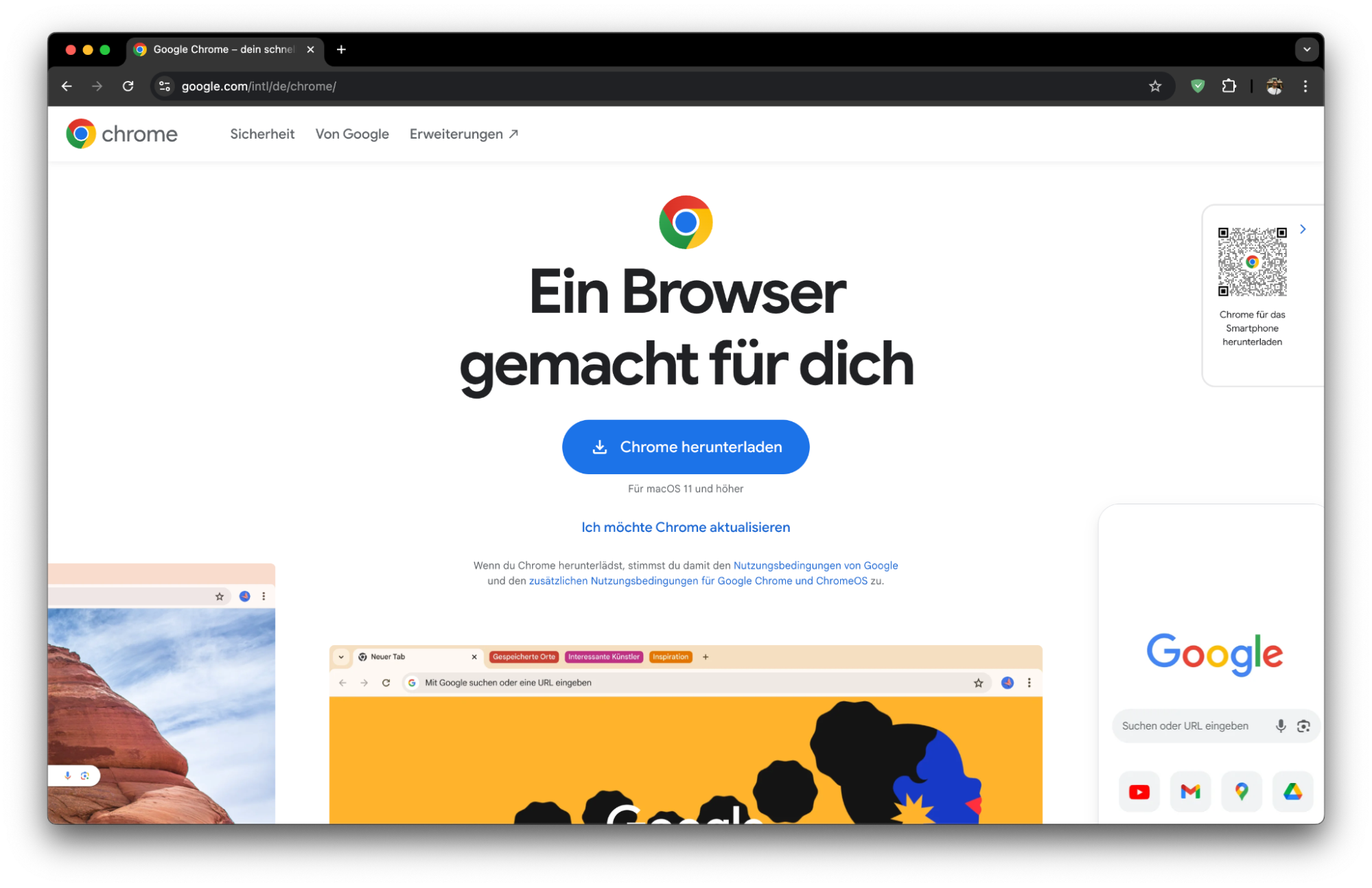 Google Chrome ist ein weiterer beliebter Webbrowser, der von vielen Nutzern auf allen Geräten, einschließlich Apple-Geräten, verwendet wird. Sein weltweiter Ruf und Einfluss machen ihn zu einem der meistgenutzten Browser. Die benutzerfreundliche Oberfläche und die Anpassungsmöglichkeiten durch Erweiterungen tragen zu seiner Beliebtheit bei.