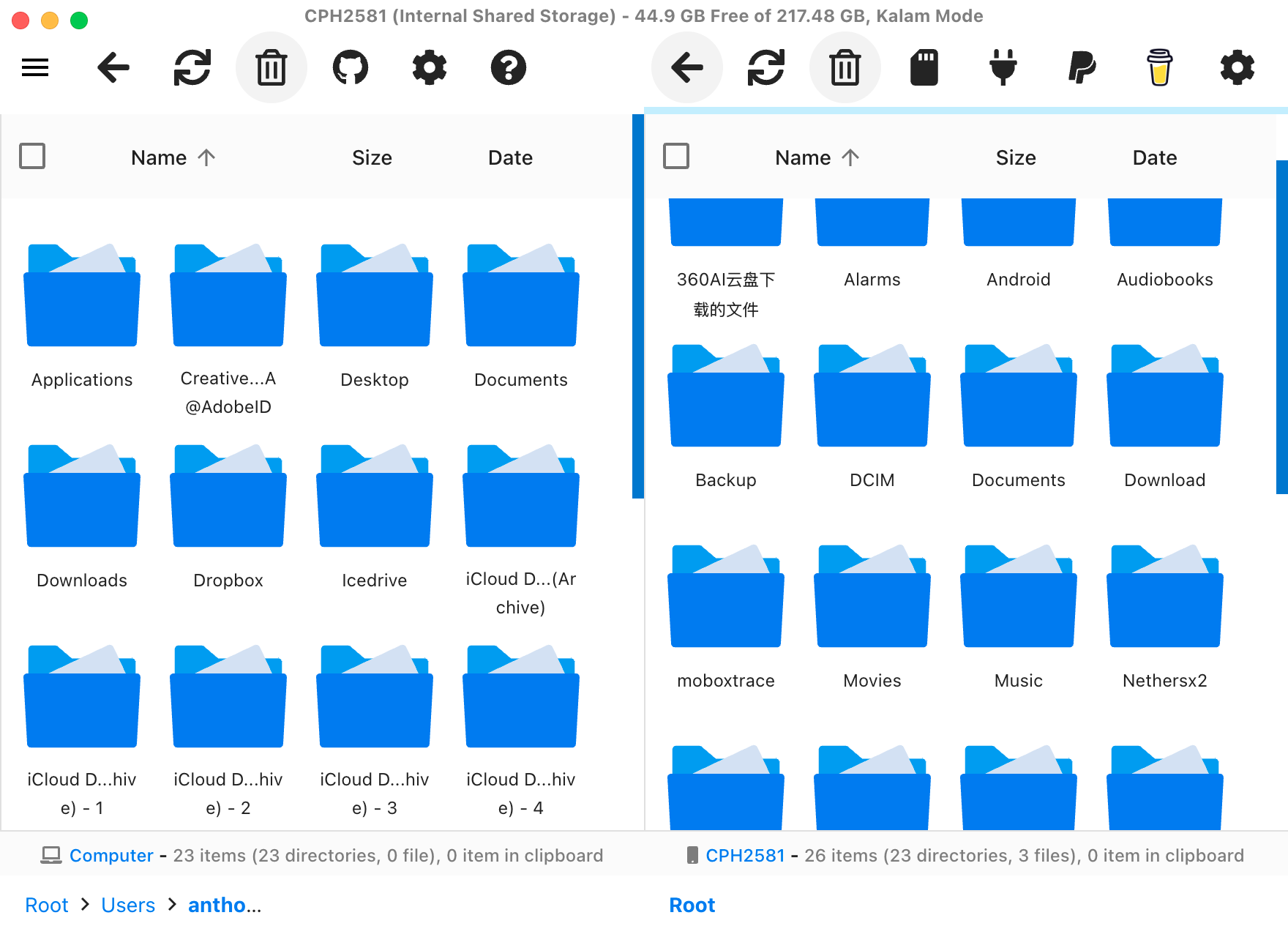 On your Mac, open an MTP app like OpenMTP. This will enable you to explore your Android device's internal storage using a simple graphical interface. You can now transfer files back and forth.