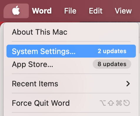 To enable full disk access on Mac, go to System Settings on macOS.