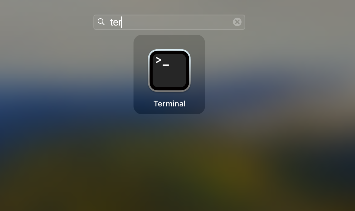 Om Safari bij te werken via Terminal als alternatief voor Systeeminstellingen open je de app