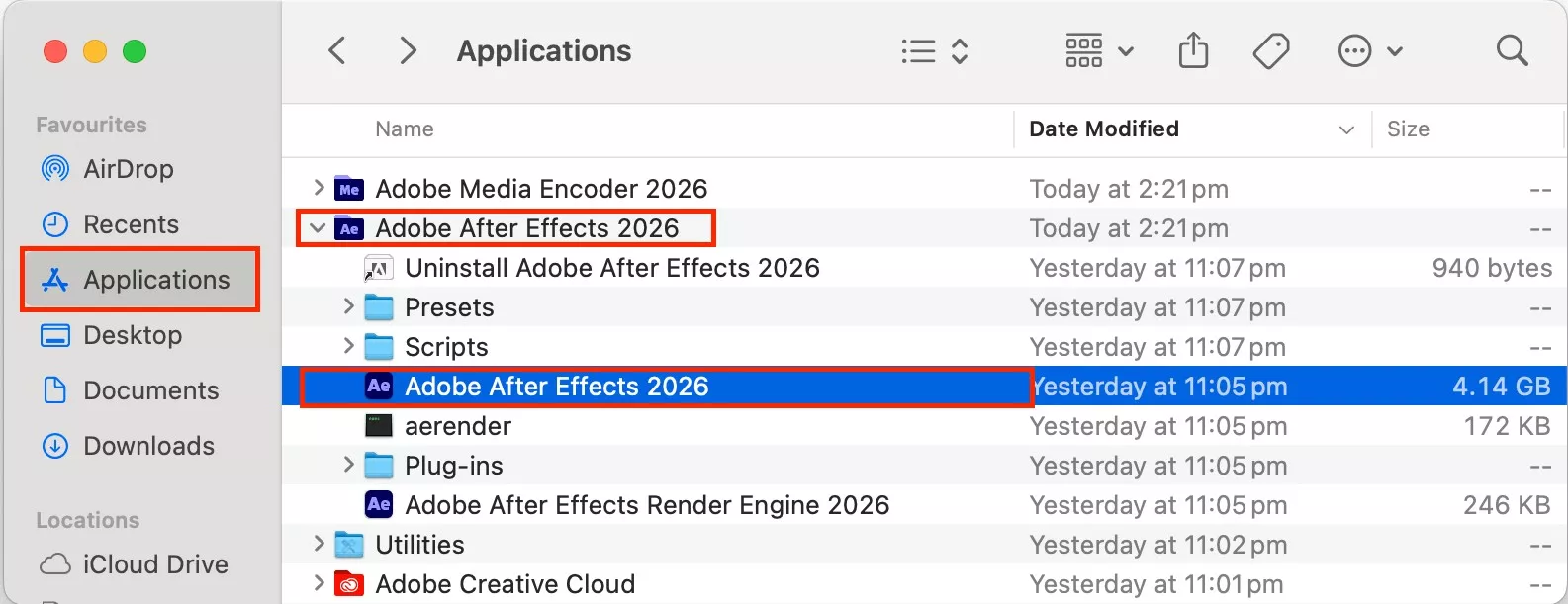 How to Clear Adobe After Effects Cache on Mac