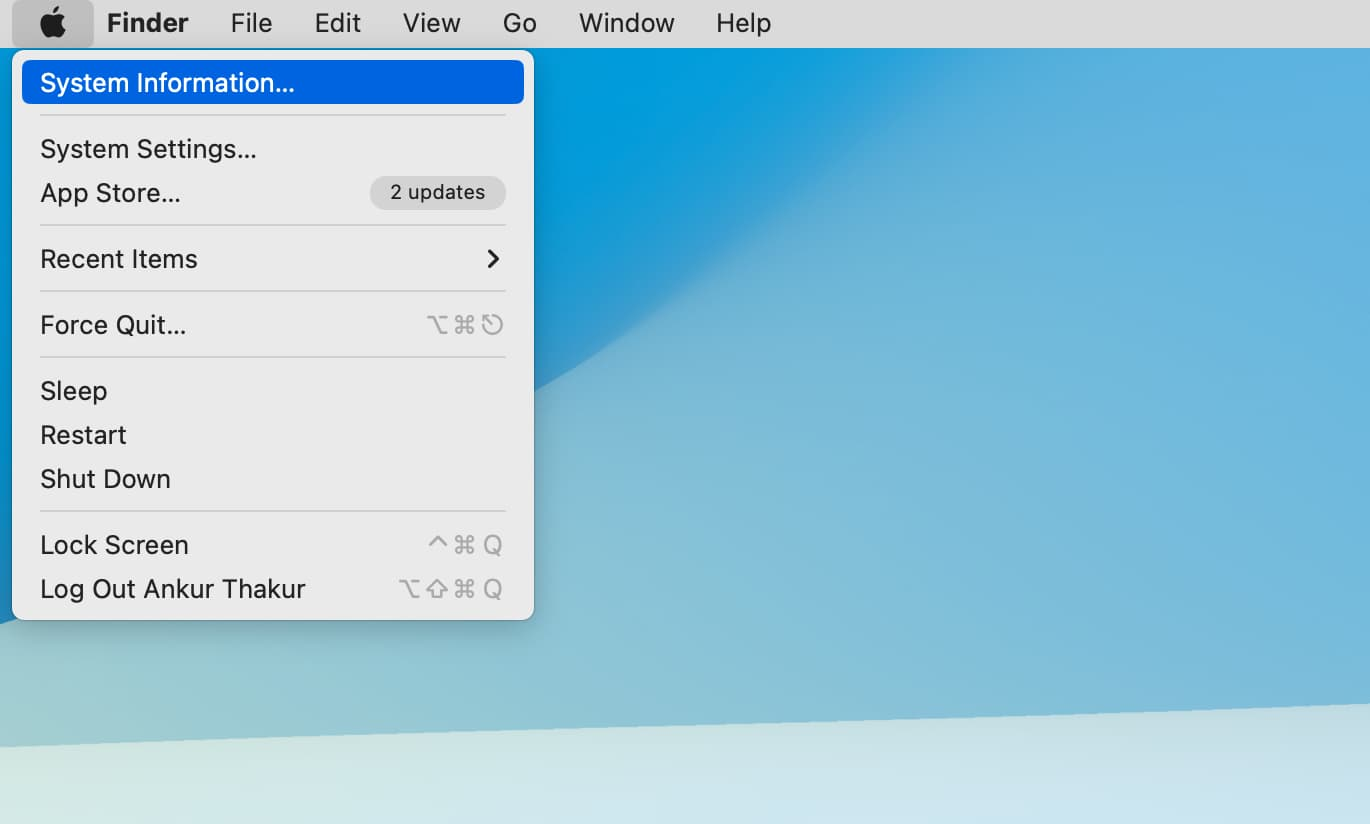 Hold Option and click the Apple menu, then select System Information to access hardware detection details for your SD card.