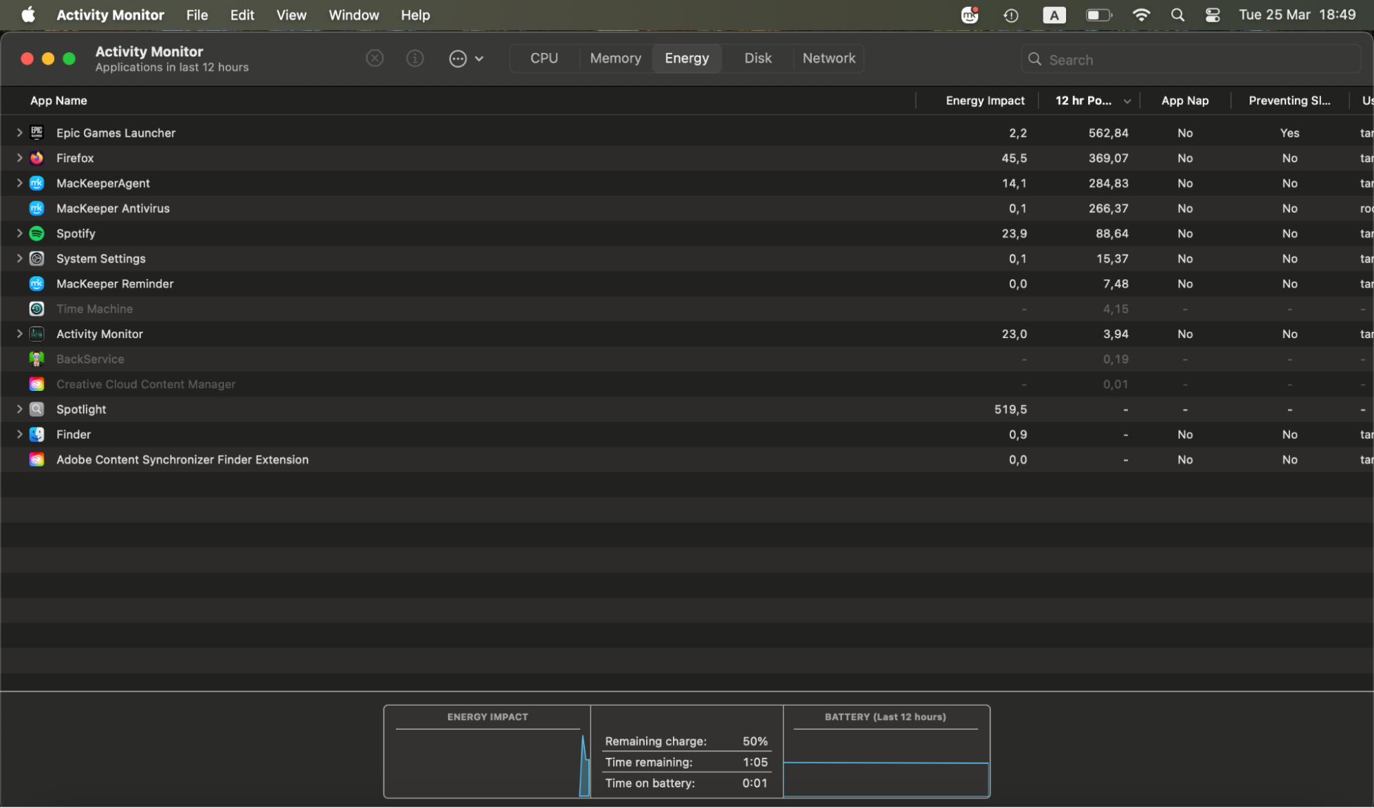 In Finder, open Applications, then go to the Utilities folder and launch Activity Monitor to check system processes and resource usage.