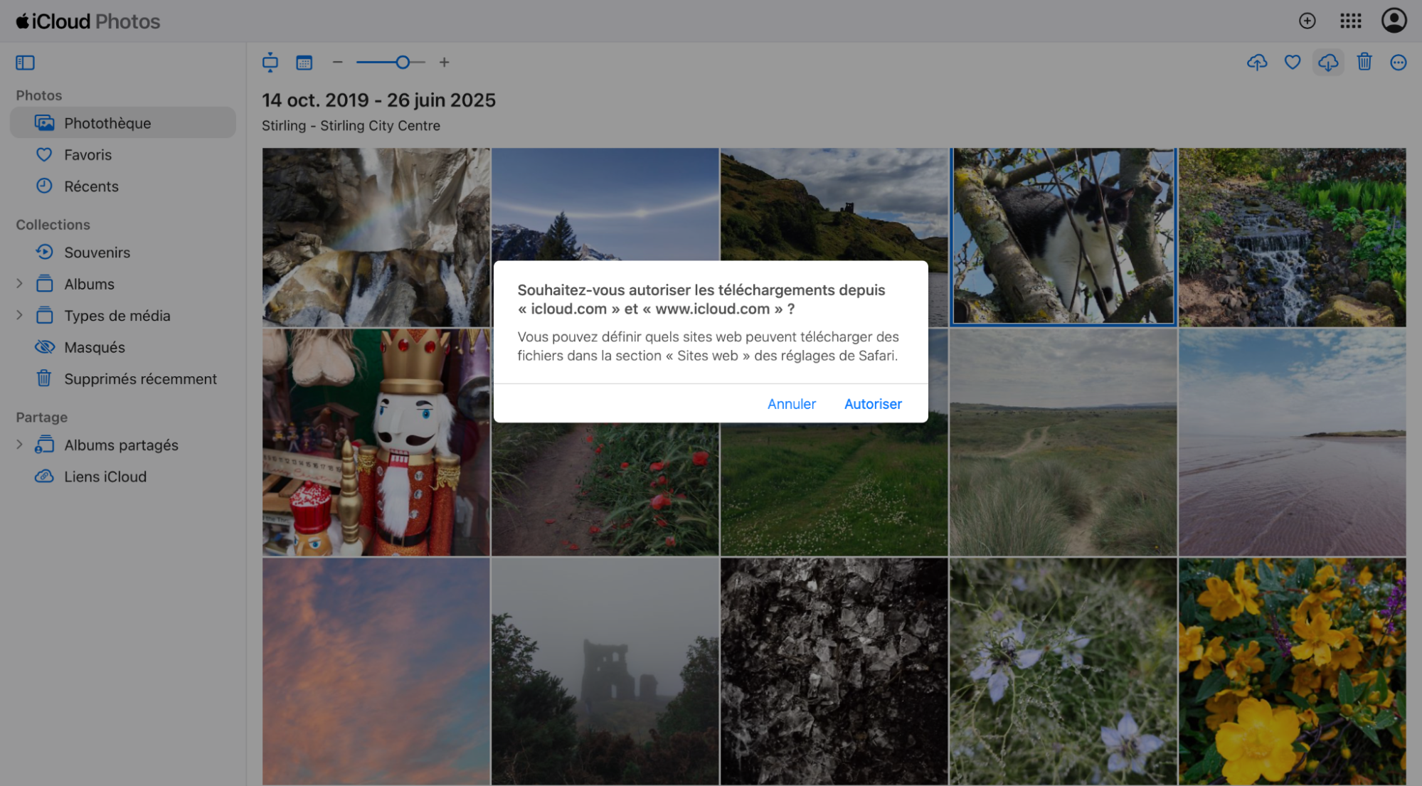 Un message s’affichera pour vous demander de confirmer votre choix avant qu’iCloud effectue le transfert de vos photos vers votre Mac. Votre téléchargement pourra ensuite commencer.