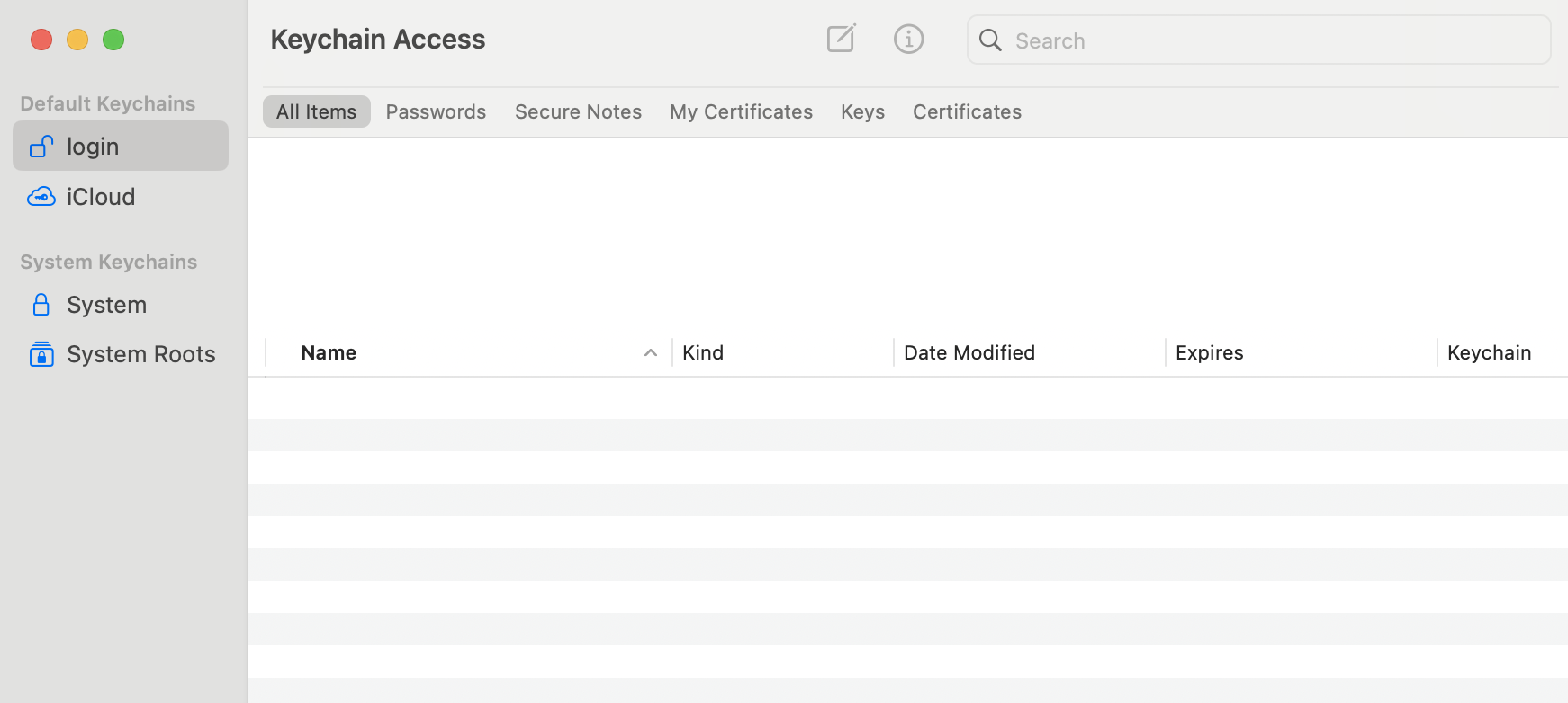 Open Keychain Access from Applications and Utilities on your Mac, select login, and review the items for any errors or lock icons that secd may be stuck on.