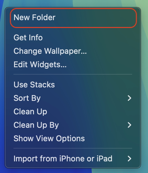 For changing where macOS saves your screenshots via Terminal, first open Finder and create a new folder for your screenshots or choose an existing one.