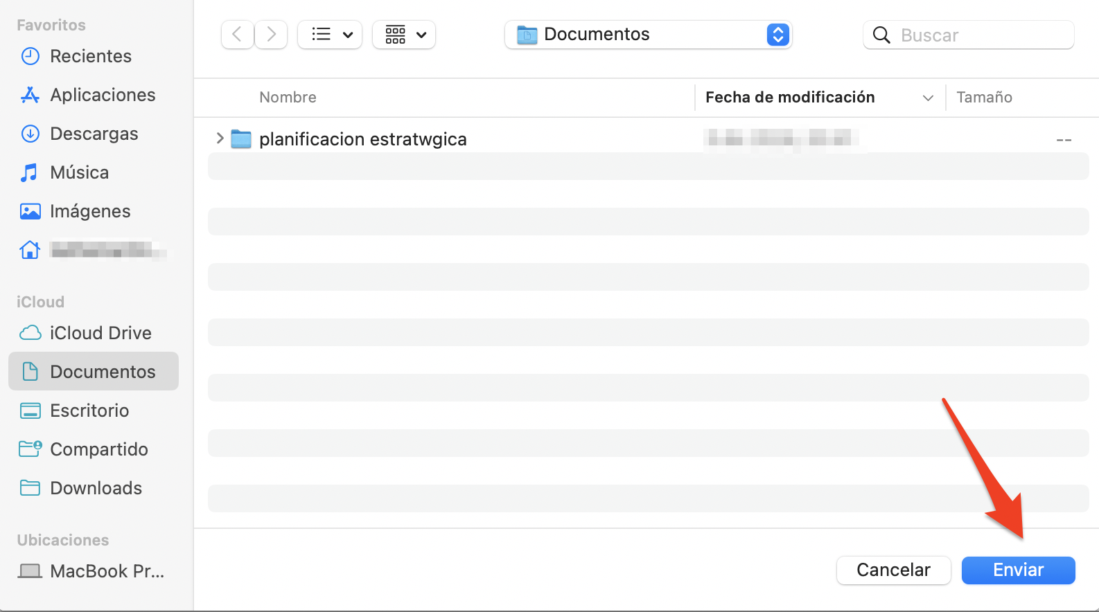 Intercambio de archivos Bluetooth en Mac mostrando el explorador de archivos. Selecciona un archivo que desees enviar y, a continuación, haz clic en Enviar para transferir archivos de Mac a Mac a través de Bluetooth. Intercambio de archivos Bluetooth en Mac mostrando el explorador de archivos. Selecciona un archivo que desees enviar y, a continuación, haz clic en Enviar para transferir archivos de Mac a Mac a través de Bluetooth.